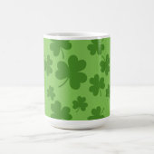 St Patrick's Day Kleeblatt Clover Pattern Kaffeetasse (Mittel)