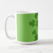 St Patrick's Day Kleeblatt Clover Pattern Kaffeetasse (Links)