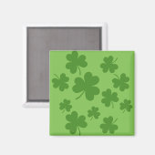St Patrick's Day Kleeblatt Clover Pattern Magnet (Vorderseite/Rückseite)
