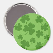 St Patrick's Day Kleeblatt Clover Pattern Magnet (Vorderseite/Rückseite)