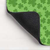 St Patrick's Day Kleeblatt Clover Pattern Mousepad (Ecke)