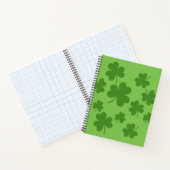 St Patrick's Day Kleeblatt Clover Pattern Notizblock (Innenseite)