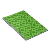 St Patrick's Day Kleeblatt Clover Pattern Notizblock (Rechte Seite)