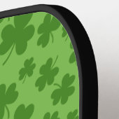 St Patrick's Day Kleeblatt Clover Pattern Pickleball Schläger (Linke Seite)