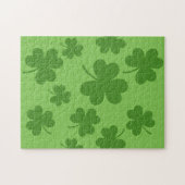 St Patrick's Day Kleeblatt Clover Pattern Puzzle (Horizontal)