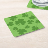 St Patrick's Day Kleeblatt Clover Pattern Rechteckiger Pappuntersetzer (angewinkelt)