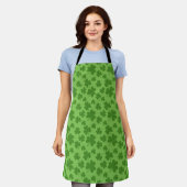 St Patrick's Day Kleeblatt Clover Pattern Schürze (Getragen)