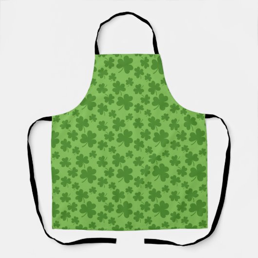 St Patrick's Day Kleeblatt Clover Pattern Schürze (Vorderseite)