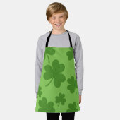 St Patrick's Day Kleeblatt Clover Pattern Schürze (Getragen)