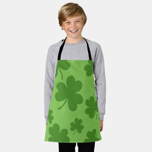 St Patrick's Day Kleeblatt Clover Pattern Schürze (Getragen)