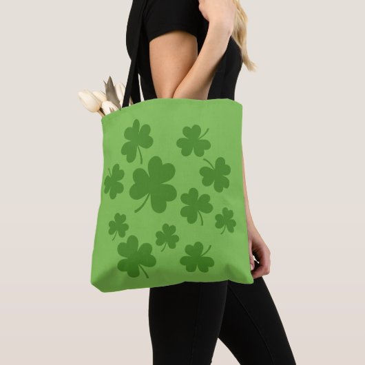 St Patrick's Day Kleeblatt Clover Pattern Tasche (Von Nahem)