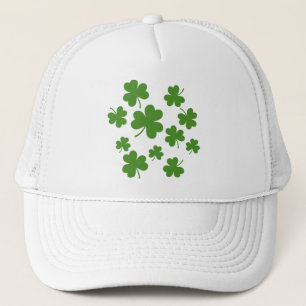 St Patrick's Day Kleeblatt Clover Pattern Truckerkappe