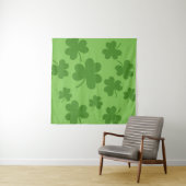 St Patrick's Day Kleeblatt Clover Pattern Wandteppich (Beispiel)