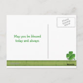 St. Patrick's Day Kleeblatt Clover Postcard Postkarte (Rückseite)