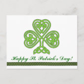 St. Patrick's Day Kleeblatt Clover Postcard Postkarte (Vorderseite)