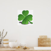 St. Patrick's Day Kleeblatt Clover Poster (Küche)