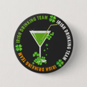 St Patricks Day Kleeblatt Cocktail Button (Vorderseite)