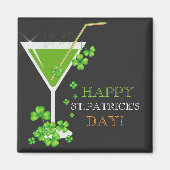 St. Patricks Day Kleeblatt Cocktail Magnet (Vorne)