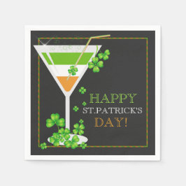 St Patricks Day Kleeblatt Cocktail Papier Napkins Serviette