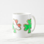 St. Patrick's Day Kleeblatt Cookie Irish Flag Tass Kaffeetasse (VorderseiteRechts)