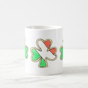 St. Patrick's Day Kleeblatt Cookie Irish Flag Tass Kaffeetasse