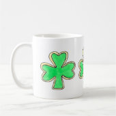 St. Patrick's Day Kleeblatt Cookie Irish Flag Tass Kaffeetasse (Links)