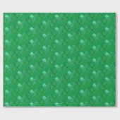 St. Patrick's Day Kleeblatt Curly Green Geschenkpapier (Flach)