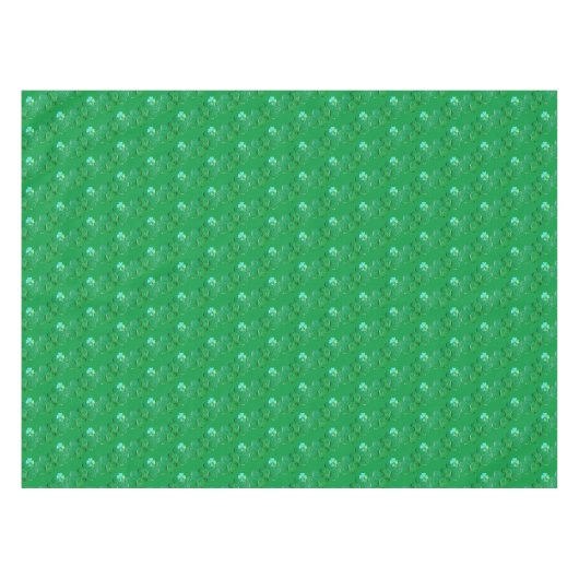 St. Patrick's Day Kleeblatt Curly Green Tischdecke (Vorderseite (Horizontal))
