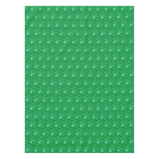 St. Patrick's Day Kleeblatt Curly Green Tischdecke (Vorderseite)