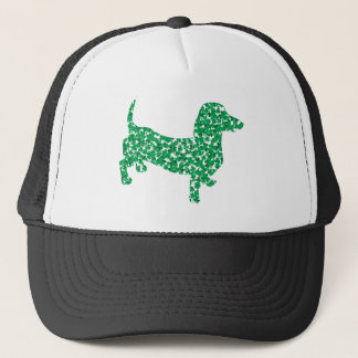 St Patricks Day Kleeblatt Dackel Truckerkappe