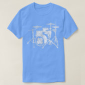 St Patricks Day Kleeblatt Drum Irish Green Drummer T-Shirt (Design vorne)