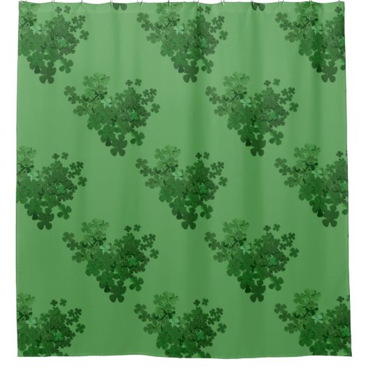 St. Patrick's Day Kleeblatt Duschvorhang (Vorderseite)