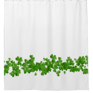 St Patricks Day Kleeblatt Duschvorhang