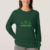 St Patrick's Day Kleeblatt EKG - Ich bin irisch im T-Shirt (Vorderseite)