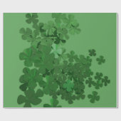 St. Patrick's Day Kleeblatt Geschenkpapier (Flach)