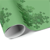 St. Patrick's Day Kleeblatt Geschenkpapier (Rolleneckpunkt)
