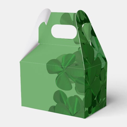 St. Patrick's Day Kleeblatt Geschenkschachtel (Rückseite)