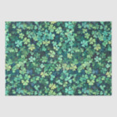 St. Patrick's Day Kleeblatt Green Clover Seidenpapier (Vorderseite)