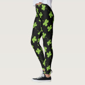 St Patrick's Day Kleeblatt Green Pattern Leggings (Links)