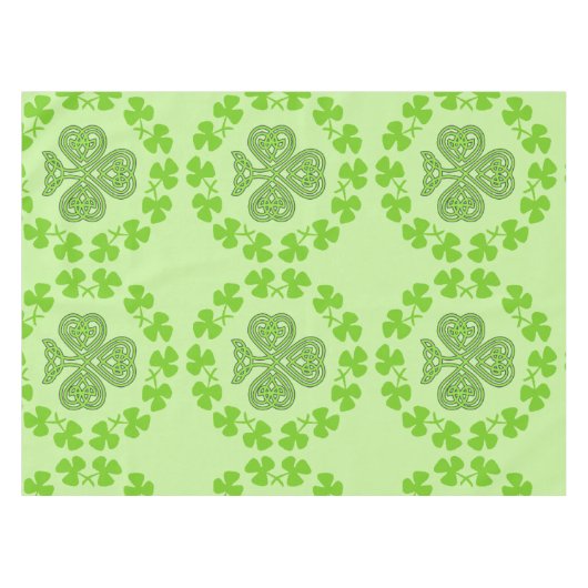 St. Patrick's Day Kleeblatt Green Tischdecke (Vorderseite (Horizontal))