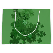 St. Patrick's Day Kleeblatt Große Geschenktüte (Vorderseite)