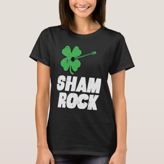 St Patricks Day Kleeblatt Guitar Saint Pattys Boys T-Shirt (Vorderseite)