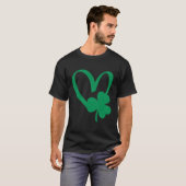 St Patrick's Day Kleeblatt He T-Shirt (Vorne ganz)