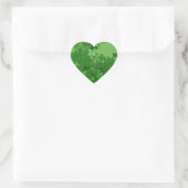 St. Patrick's Day Kleeblatt Herz-Aufkleber (Tasche)