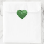 St. Patrick's Day Kleeblatt Herz-Aufkleber (Tasche)