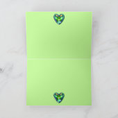 St. Patricks Day Kleeblatt Herz Karte (Innenseite)