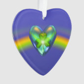 St. Patricks Day Kleeblatt Herz Ornament (Vorderseite)