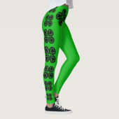 St. Patrick's Day Kleeblatt Herzstück Leggings 2 (Rechts)