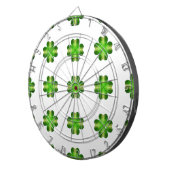 St. Patrick's Day Kleeblatt Hintergrund Dartscheibe (Vorderseite rechts)