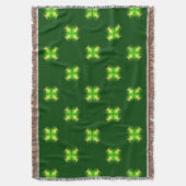 St. Patrick's Day Kleeblatt Hintergrund Decke (Vorderseite Vertikal)